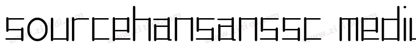 sourcehansanssc medium字体免费下载字体转换